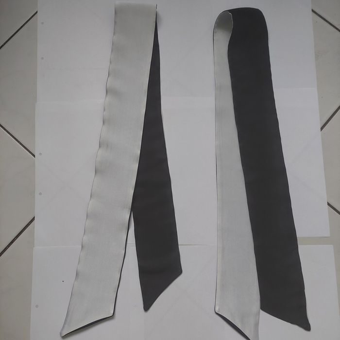 2 Perdele voal alb + 4 Draperii satin alb si negru - stare excelenta!