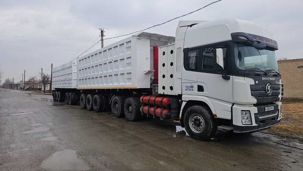 Shacman x 3000 с 2 прицепом