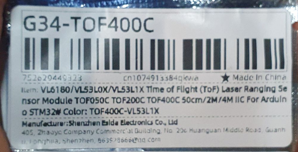 Senzor de măsurare distanta laser G34-TOF400C