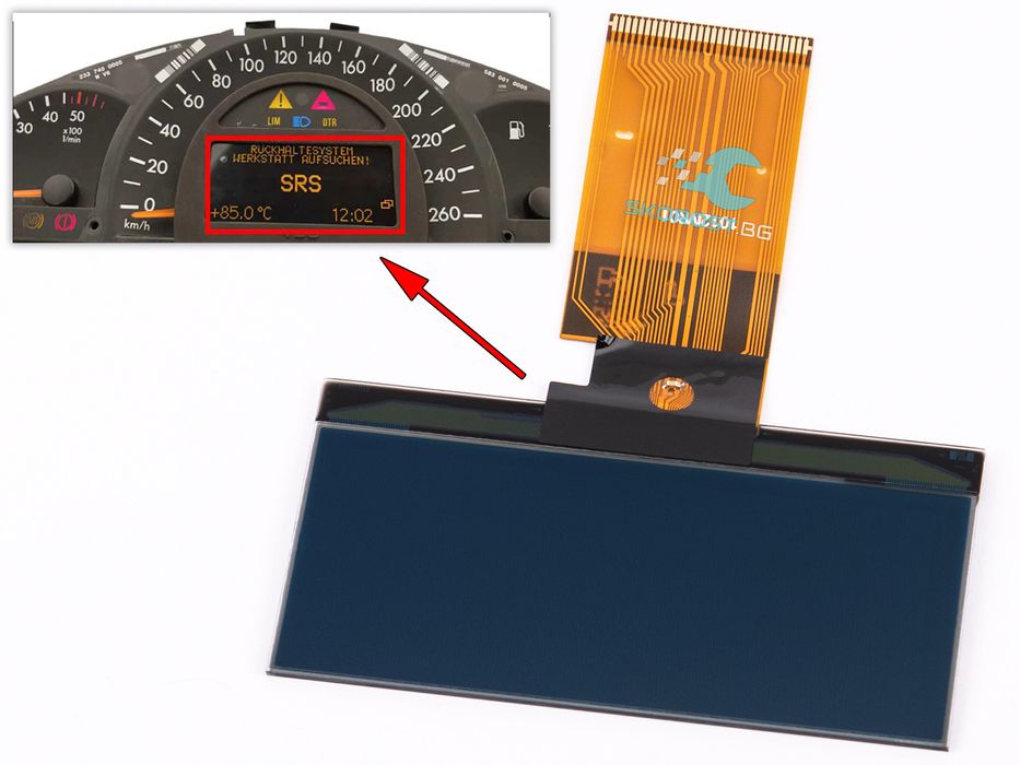 LCD Display Дисплей за Километраж MERCEDES W203 W209