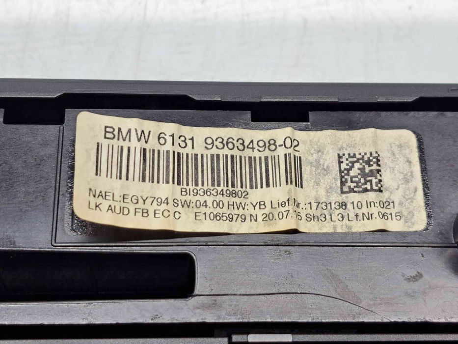 Panou comanda clima Bmw 1 (F20) Facelift [Fabr 2011-2017] 9384046-01