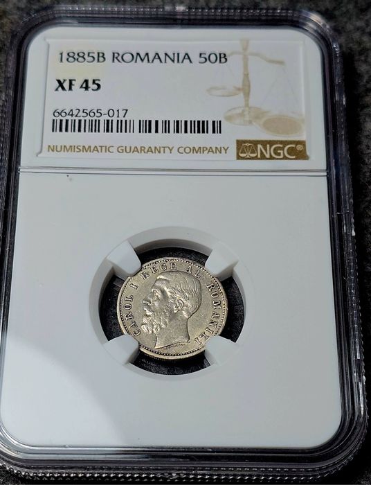 50 bani 1885 XF45
