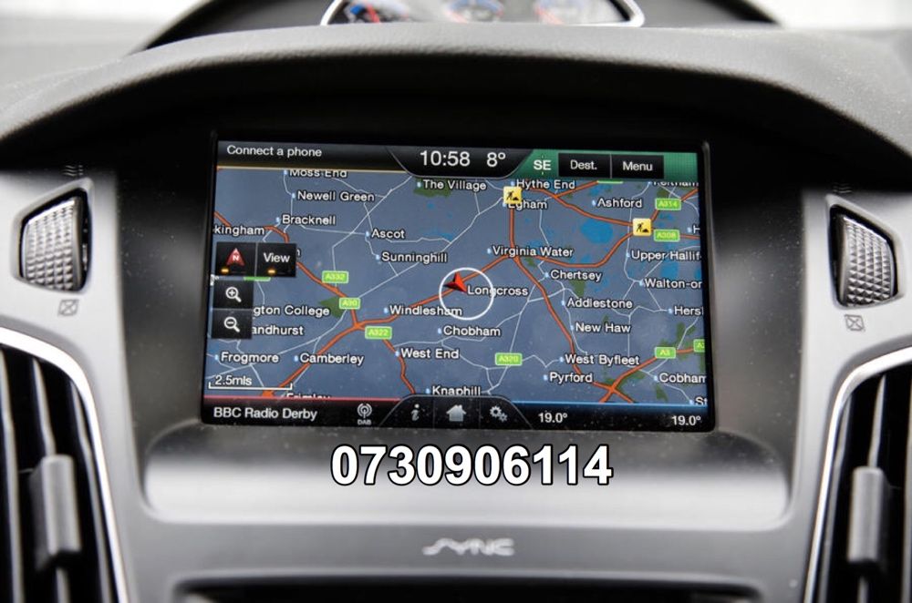 Card FORD Focus Mondeo 5 cu navigatie Sync2 card F12 harti EUROPA 2026