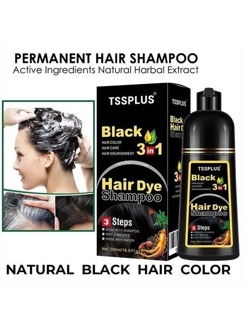 Black hair shampoo - erkaklar va ayollar uchun