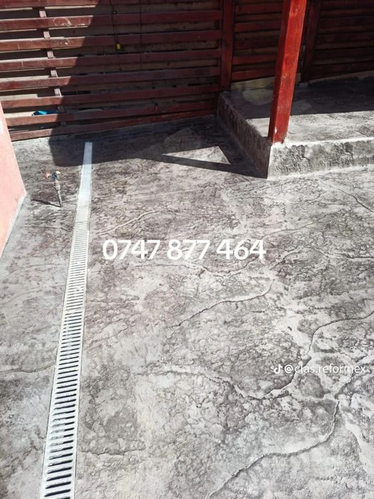 Beton amprentat/maturat /elicopterizat