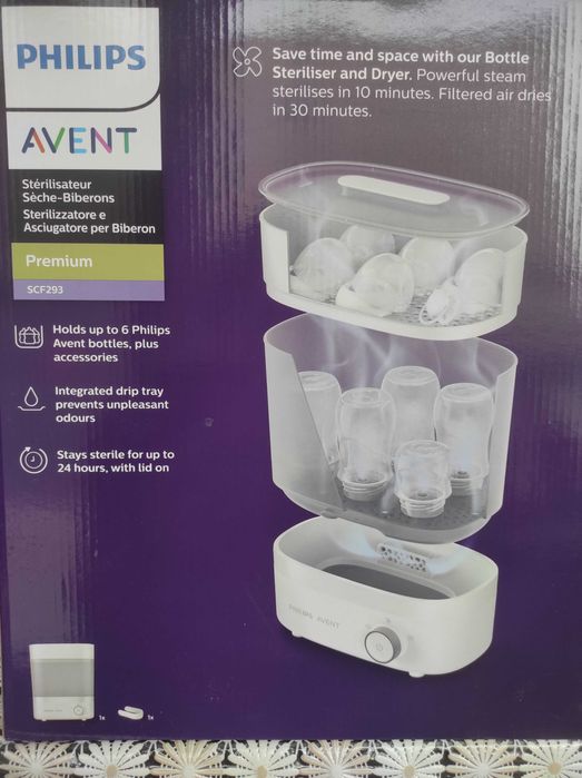 Продавам Philips Avent Premium SCF293/00 стерилизатор и сушилня