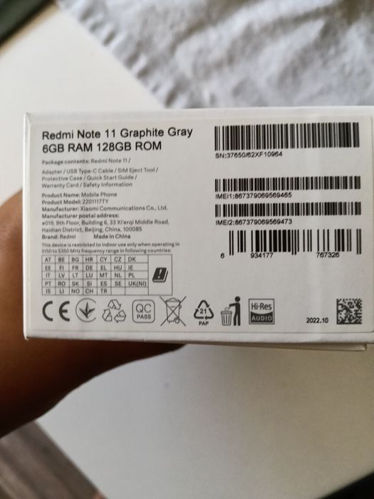 Продавам Redmi Note 11 S 128GB