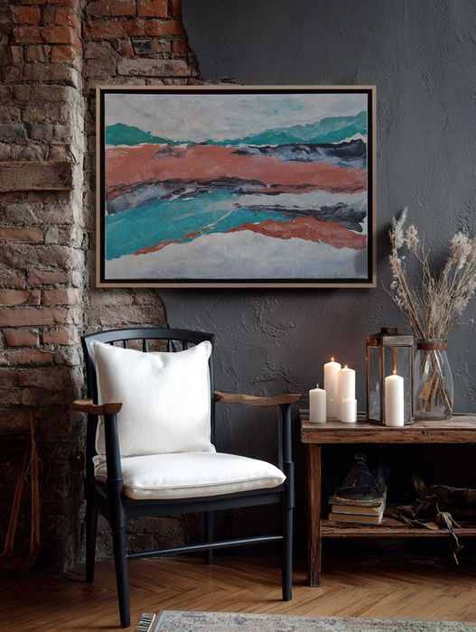 Серия големи абсрактни авторски картини  за дома и офиса