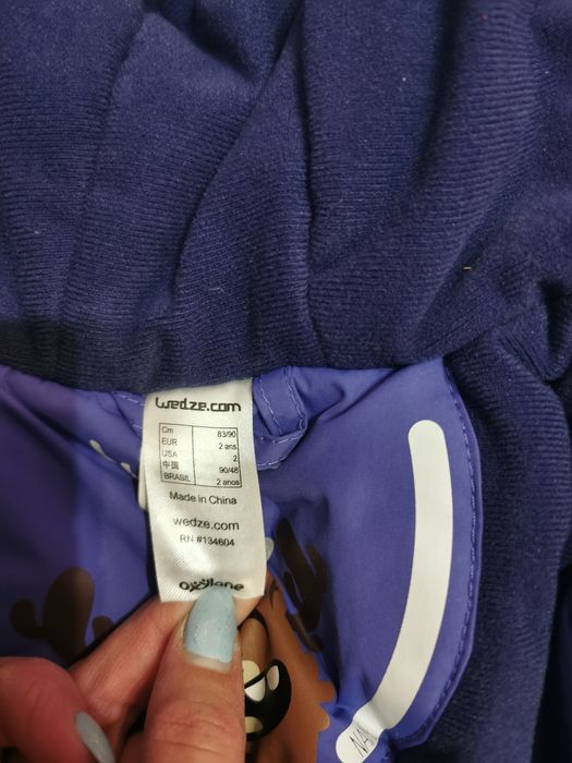 Salopeta combinezon ski Wedze Decathlon 2 ani deosebita