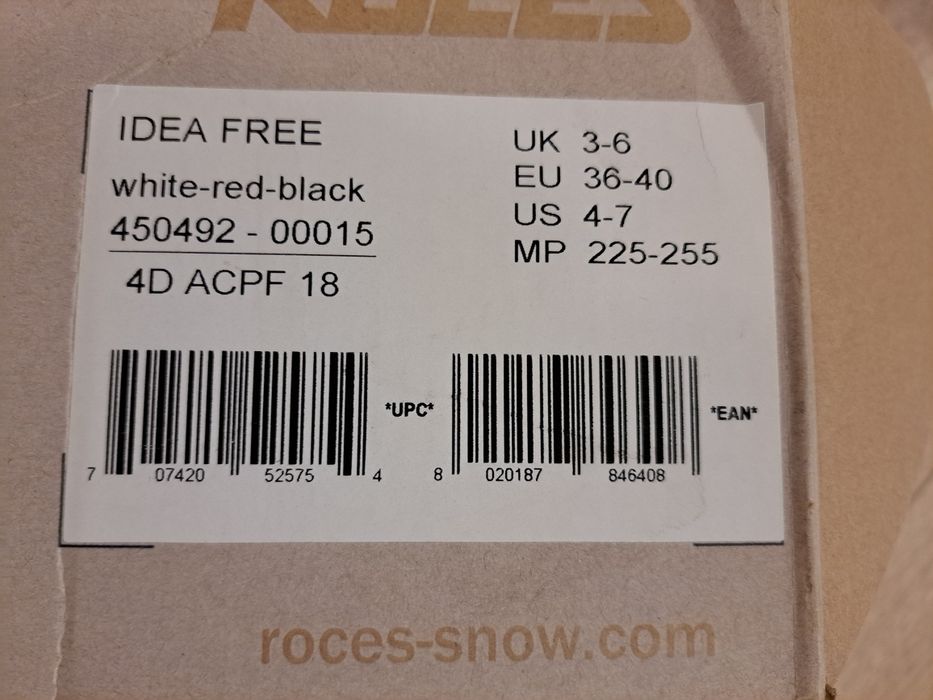 Горнолыжные ботинки ROCES, размер 36-40