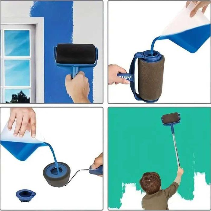 Set de zugravit 5 piese anti-picurare rezervor reincarcabil 90 cm