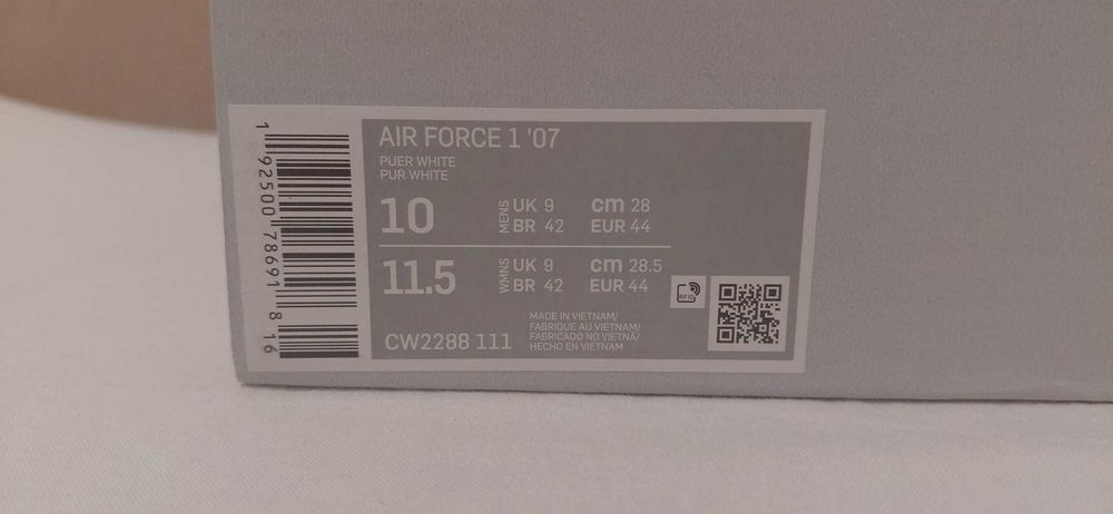 Nike Air Force 1 AF1 Low Triple White *Premium Quality*