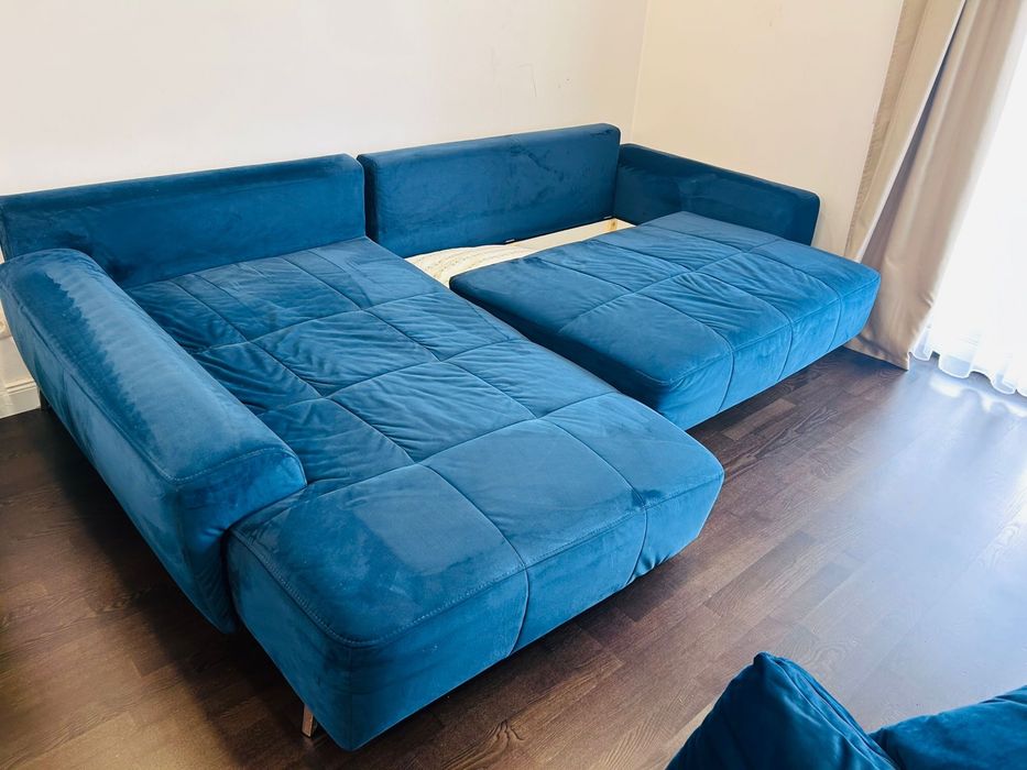 Vând canapea confortabilă cu ladă de depozitare si sezut - 280x180 cm