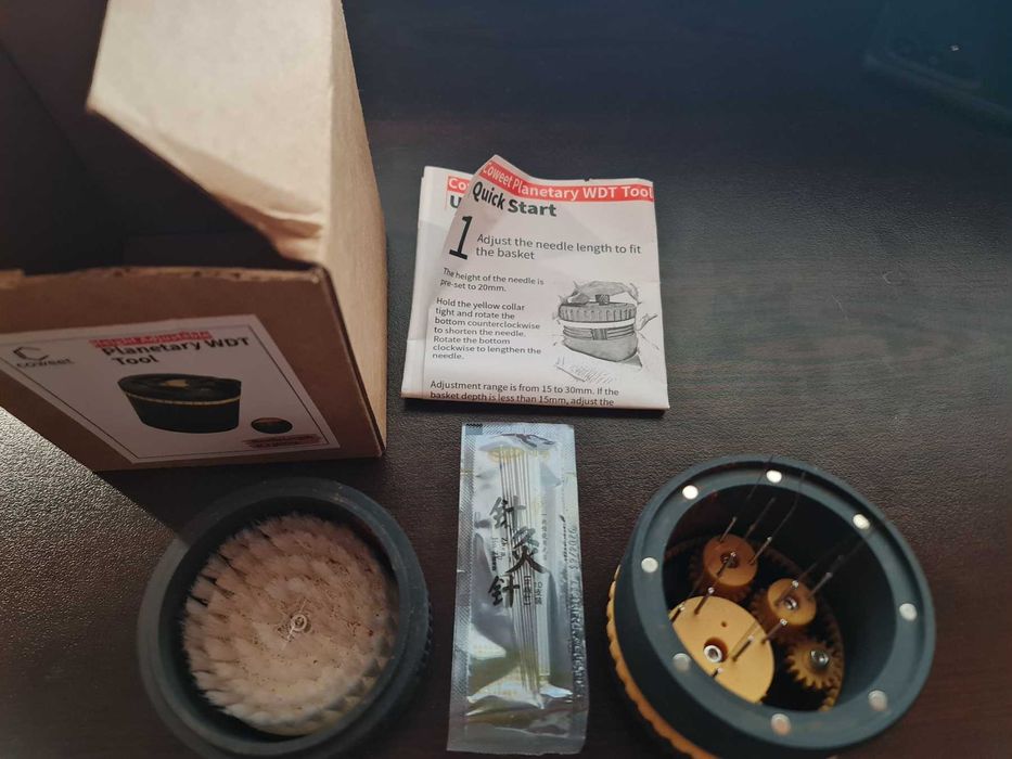 Разпределител  + WDT + филтърна мрежа (58 мм, за кафе) + кана за мляко