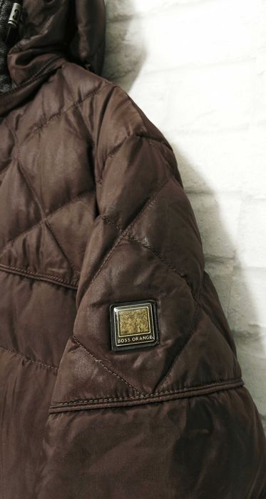 HUGO BOSS Пухено яке с качулка  и Пух Размер 52 / XL