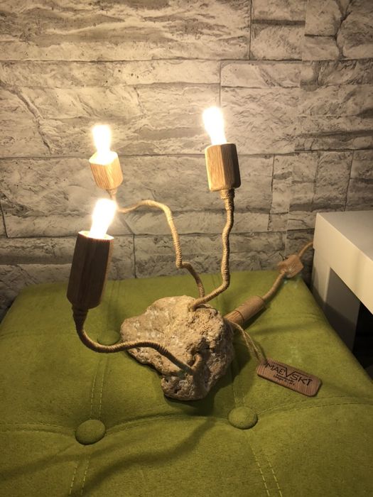 Maevski handmade laps, дизайнерска ръчно правена лампа.