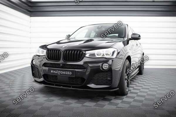 Prelungire lip bara fata Bmw X4 F26 M-Pack 2014-2018 v1 Maxton Design