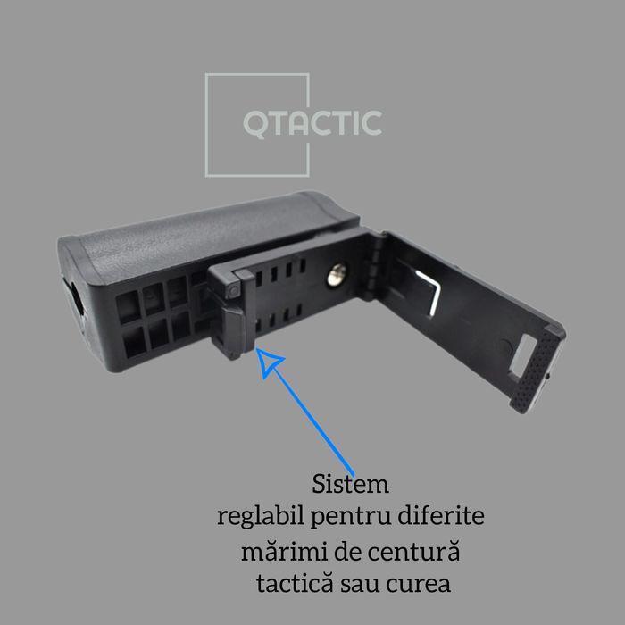 Port Spray iritant lacrimogen - prindere pe centură, rotire la 360 °