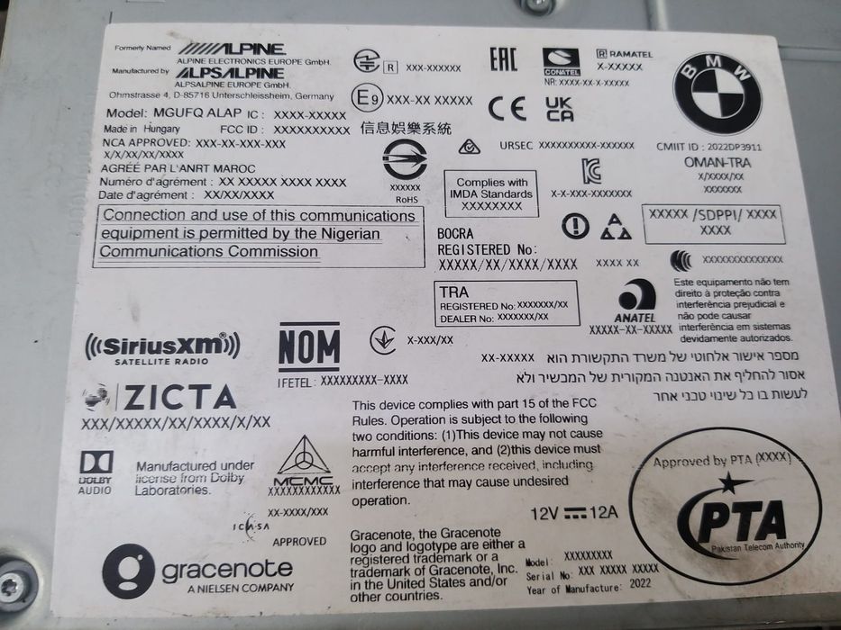 Unitate mmi bmw seria 1 f40 15614210 2022dp3911 6512ci5a84b7301
