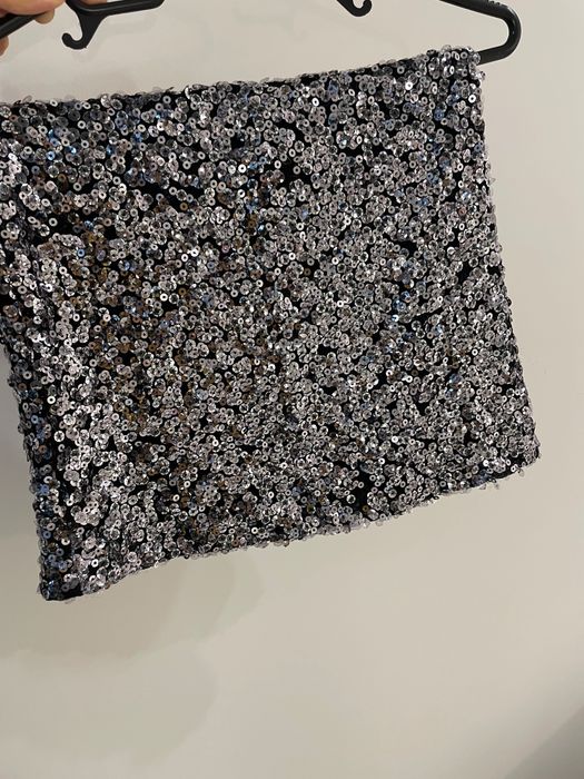 Пайетена къса рокля -костюм !