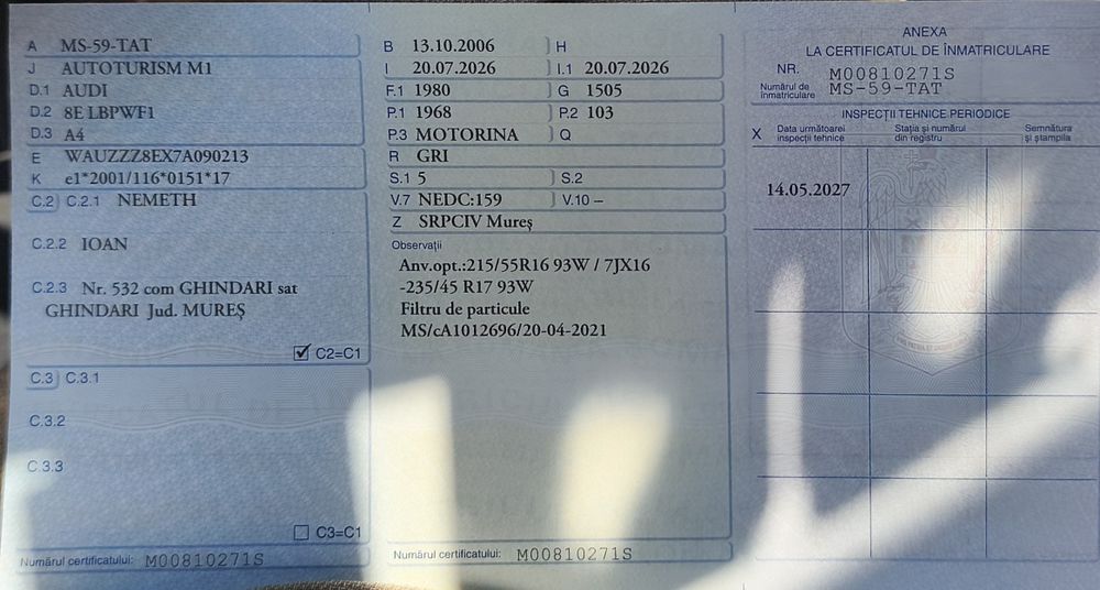 Audi A4 (B7) Întreținută