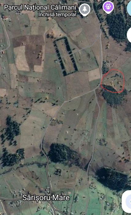 Teren de vânzare Șaru Dornei