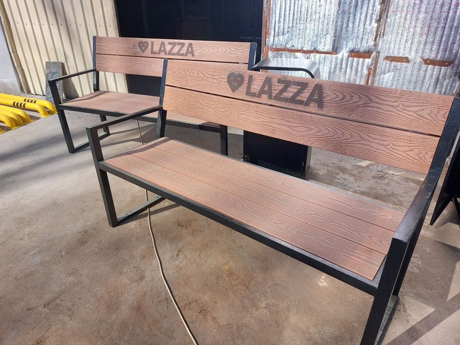 Скамейки из ДПК. Skameyki iz dpk.