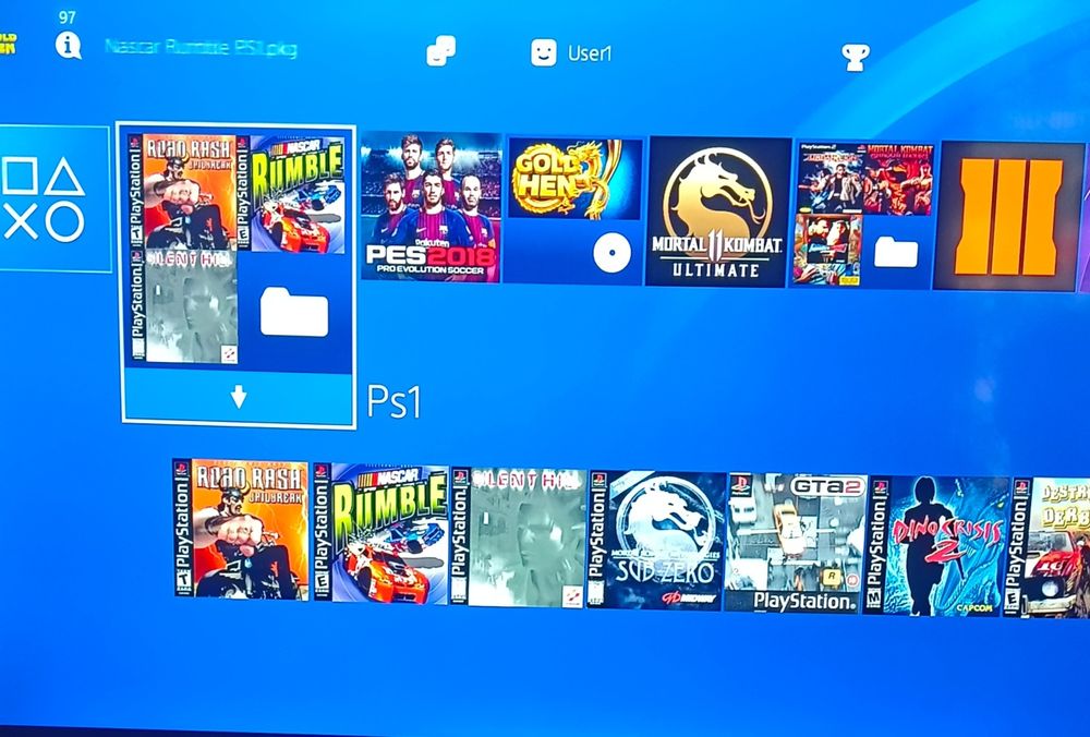 Ps4 slim 12.00 versa 1.0 trb hotra va ps1 retro