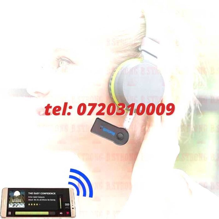 Mufa Adaptor Bt Vehicul Muzica Util Pentru Masina Intrare Aux Pentru Conversie Usor De Folosit -Pentru Montaj Video Video