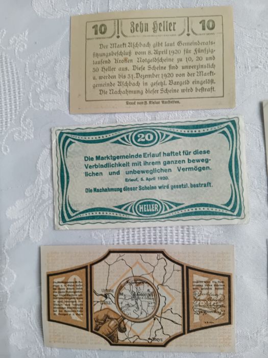 Bancnota veche, Austria , lot