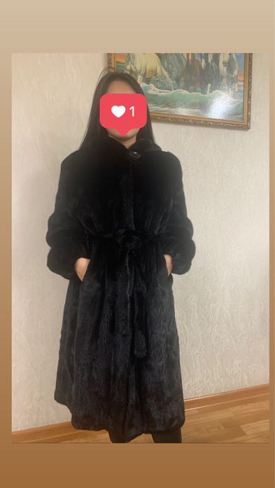 Норковая шуба цельная