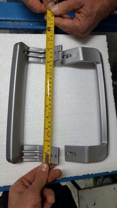 Set nou maner frigider beko arctic argintiu 22,5cm distanta gauri