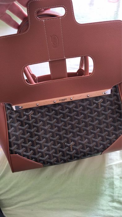 Goyard  Goyardine Saigon Tote Black Gold