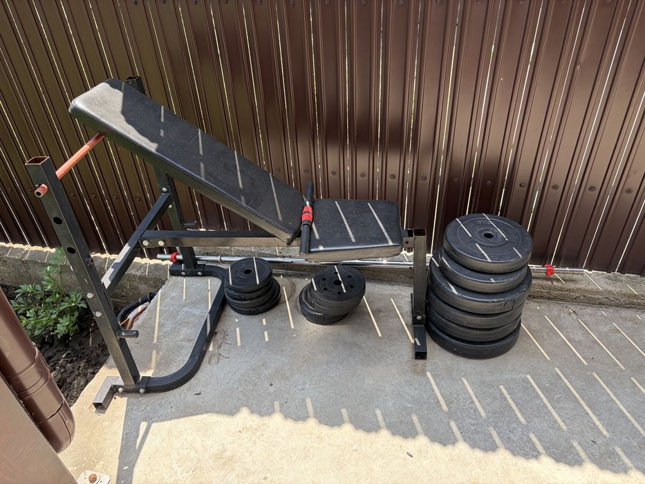 Set greutăți fitness/gantere – discuri 1,25 kg, 2 kg, 5 kg și 10 kg