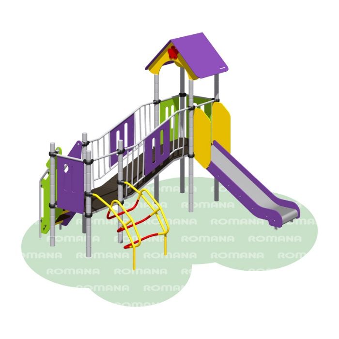 Детские площадки ROMANA. Детские игровые и спортивные комплексы, Горки