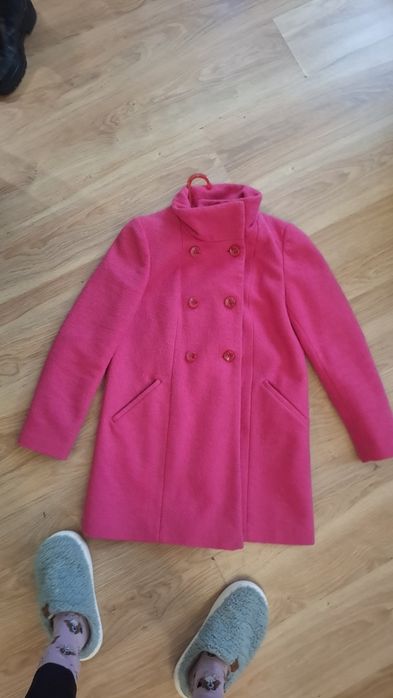 Розово-цикламено палто
