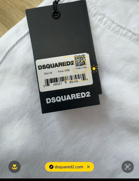 Dsquared2-Автентични дамски къси дънки S размер