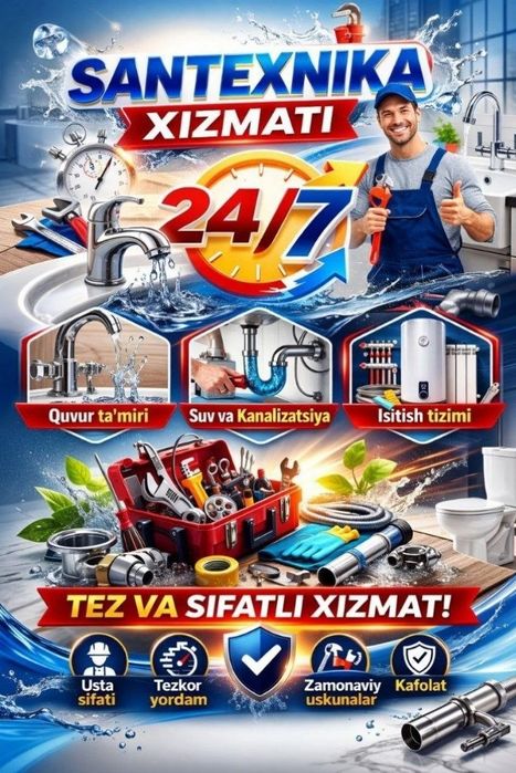 Сантехника хизмати 24/7 Santexnik Xizmati