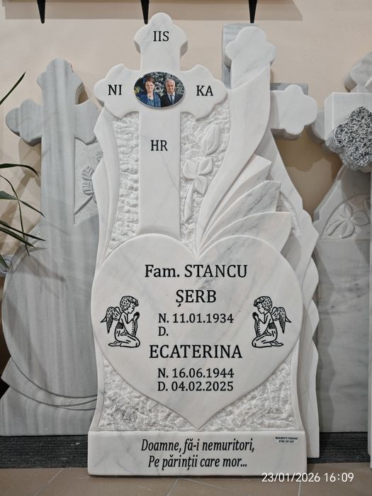 Gravare Monumente funerare - Cruci din marmura