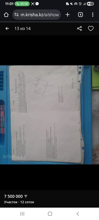 12 сотқа жер саламын торг  болады  нақты алатындарға