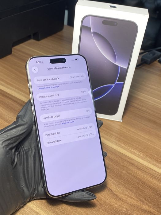 iPhone 16 Pro Max • 256 GB • Natural Titanium