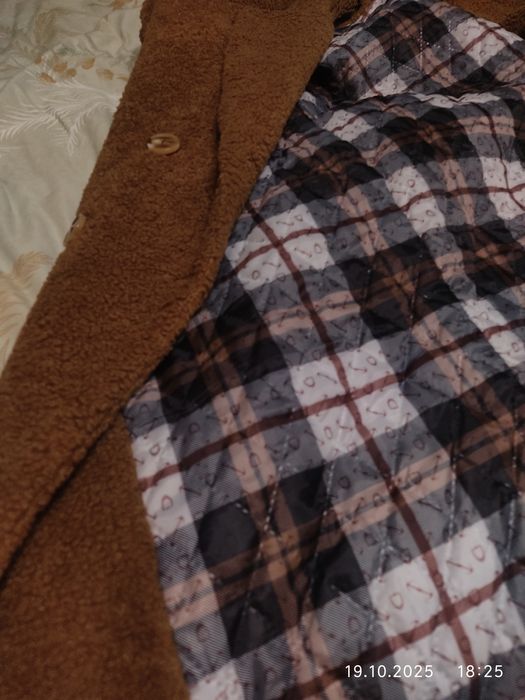 Пальто тедди женское