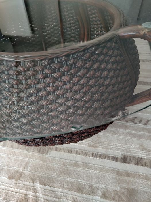 Градинска  маса със стъкло