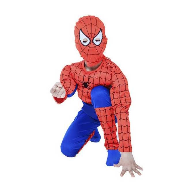 Костюм Спайдърмен, Маска, Изтрелваща Ръкавица с вендузи,пулове,паяжина