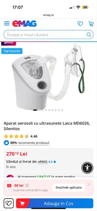 Aparat de aerosol Laica