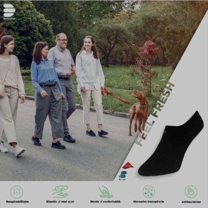Șosete invizibile DuraSocks – Set 4 perechi