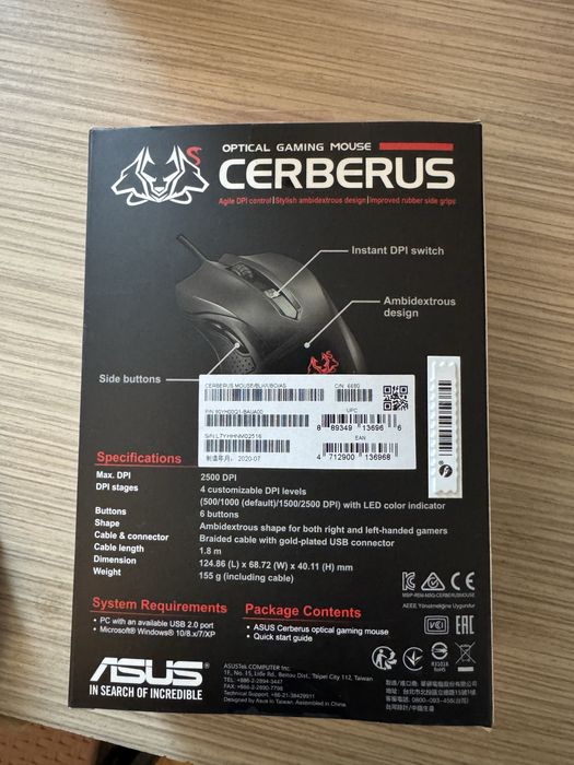 Mouse gaming asus Cerberus + mouse wireless