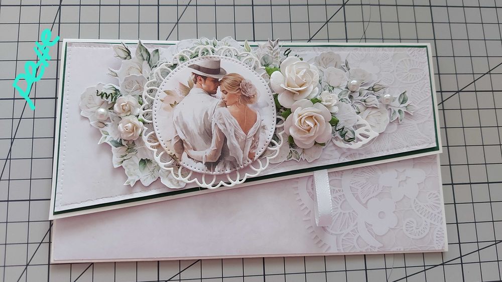 Ръчна сватбена картичка тип плик, интерактивна в кутия, традиционни