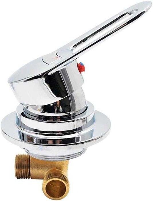 НОВ! 3-пътен месингов смесител за душ – с керамичен клапан, хром