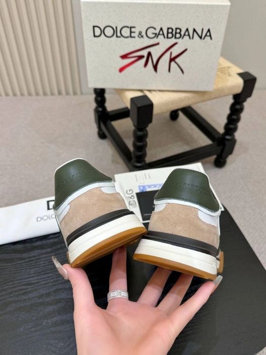 D&G DG Logo Sneaker "White/Beige/Green" - размер 45